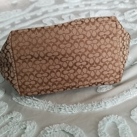 Coach Mini Handbag Brown and Tan - Picture 7 of 8